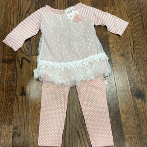 Rare editions toddle girl outfit size 24 months
